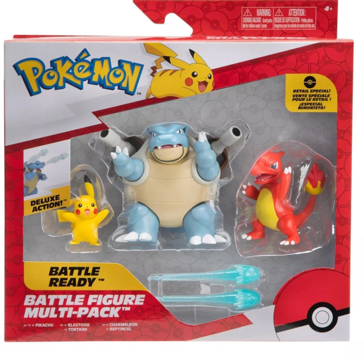Pokémon Battle Figure Multi-Pack – 3 Figuren (Pikachu, Blastoise, Charmeleon)