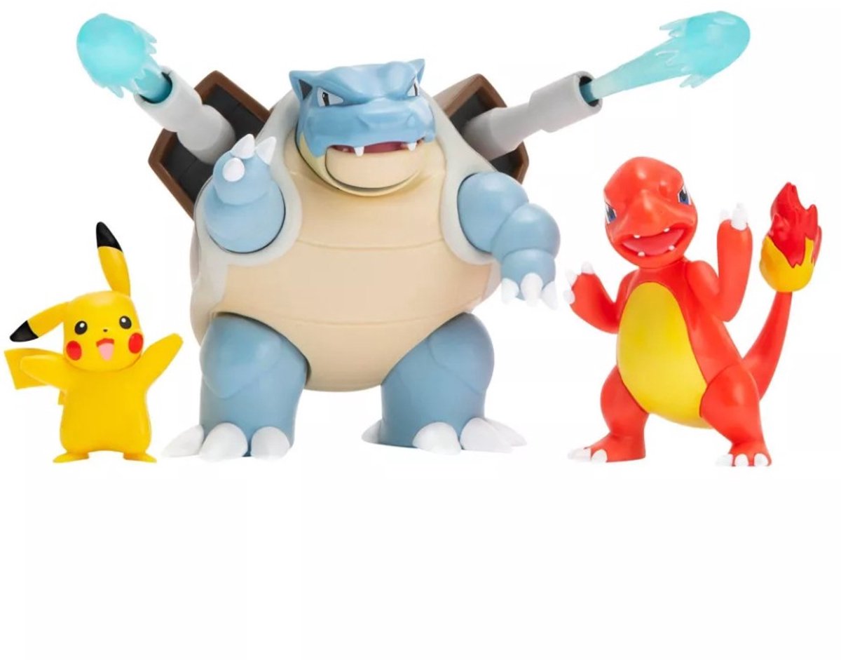Pokémon Battle Figure Multi-Pack – 3 Figuren (Pikachu, Blastoise, Charmeleon)