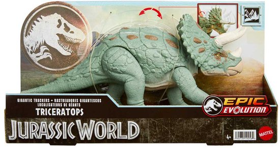 Mattel Jurassic World Triceratops Mega Actie HTK79