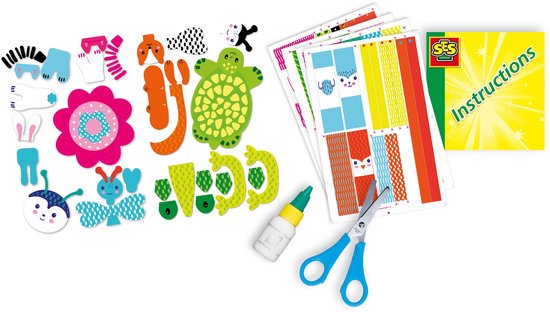 SES Knutselen met Papierstroken – Creatief Knutselpakket voor Kinderen