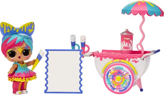 L.O.L. Surprise! Splatters Knutselkar – Meubelspeelset met Pop