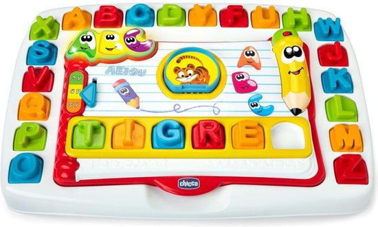 Chicco Leren & Lezen Schoolbankje – Alfabet Schrijfbord & Educatief Speelgoed (3+ jaar)