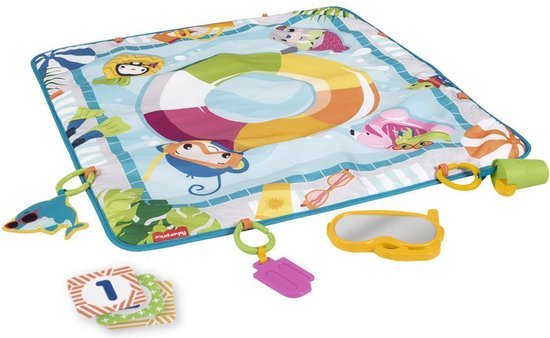 Fisher-Price 3-in-1 Kruipen en Spelen Activiteitenspeelmat – Babygym en Baby Speelgoed