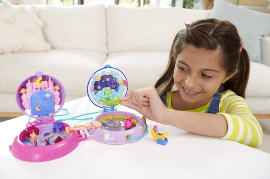 Polly Pocket Dubbele Compacts – Ruimteschip – Speelset voor Kinderen