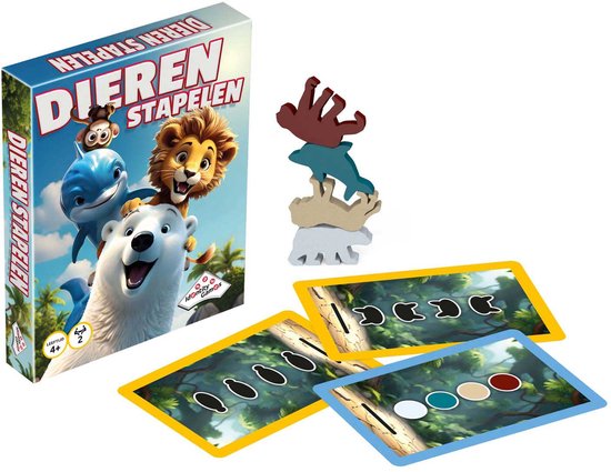 Identity Games – Dieren Stapelen Spel voor Kinderen – Gezelschapsspel