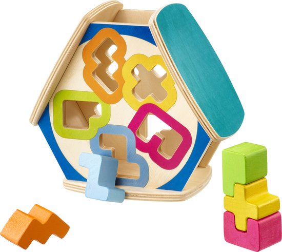 Schmidt Spiele Sortino Sortierbox 16 cm – Houten Educatief Speelgoed – Meerkleurig