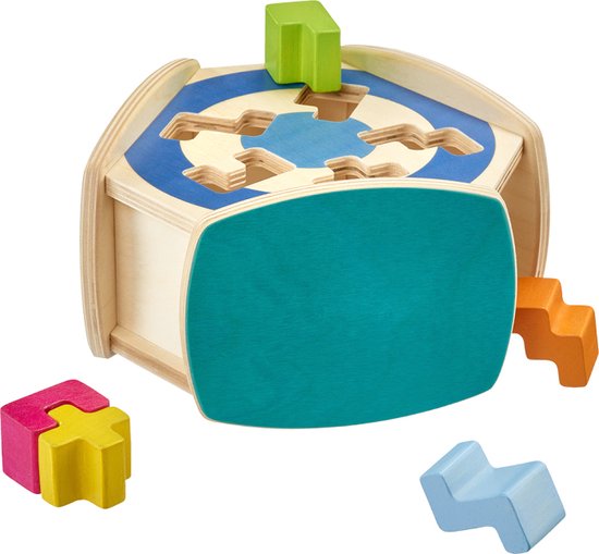Schmidt Spiele Sortino Sortierbox 16 cm – Houten Educatief Speelgoed – Meerkleurig