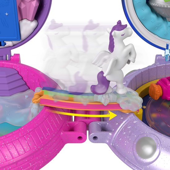 Polly Pocket Dubbele Compacts – Ruimteschip – Speelset voor Kinderen