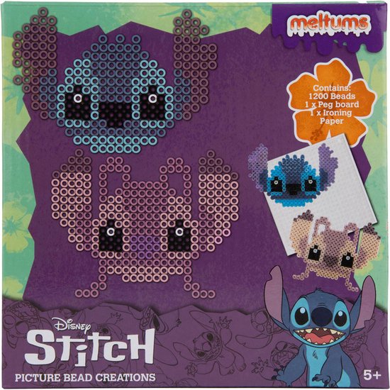 Disney Stitch – Strijkkralen Picture Bead Creations – Meltums – Creatief Knutselpakket 5+