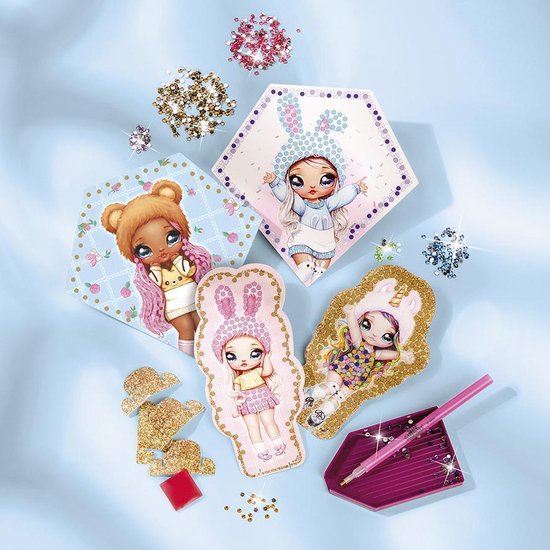 Totum NaNaNa Surprise Diamond Painting Set – Popjes & Bunnies Versieren (690+ Steentjes)
