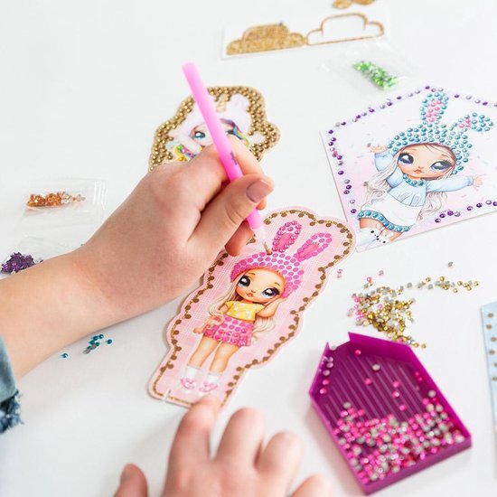 Totum NaNaNa Surprise Diamond Painting Set – Popjes & Bunnies Versieren (690+ Steentjes)
