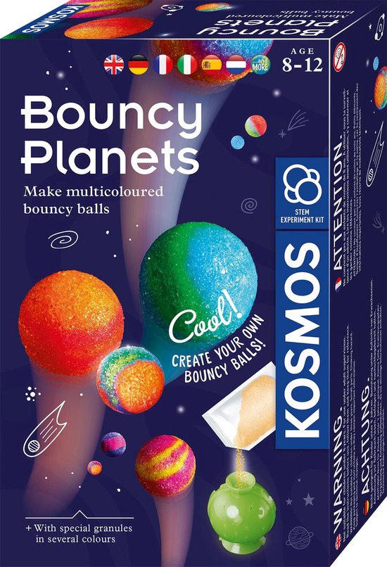 Kosmos Bouncy Planets Experimenteerset – Maak je eigen stuiterplaneten (8+)