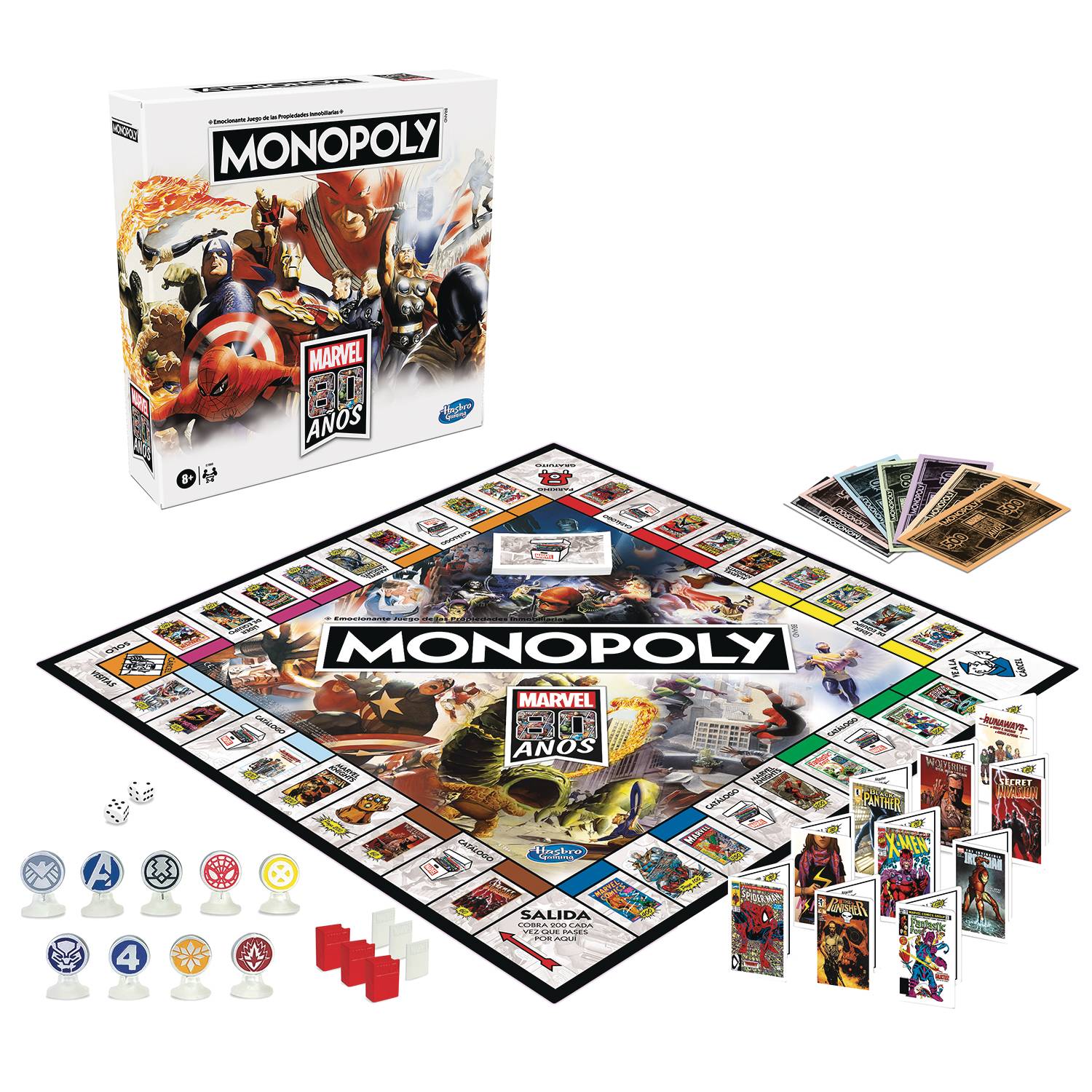 Monopoly Marvel 80 jaar Comics – Bordspel – Franse editie